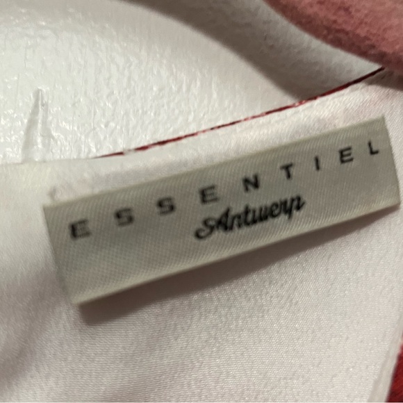 Essentiel  Antwerp Red Patterned Dress Sz. M - Picture 4 of 12